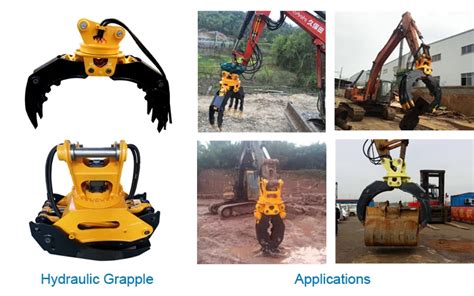 mini digger with grab|rotator attachment for mini ex.